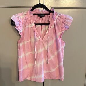 REVOLVE-Generation Love Tie Dye Ruffle Sleeve Top xs